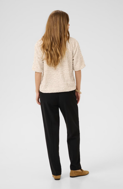 Culture Ladies CUnali Sequin blouse In Whitecap, Nali