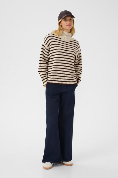 Part Two Ladies LilyePW Pullover In French Oak Melange/Ganache