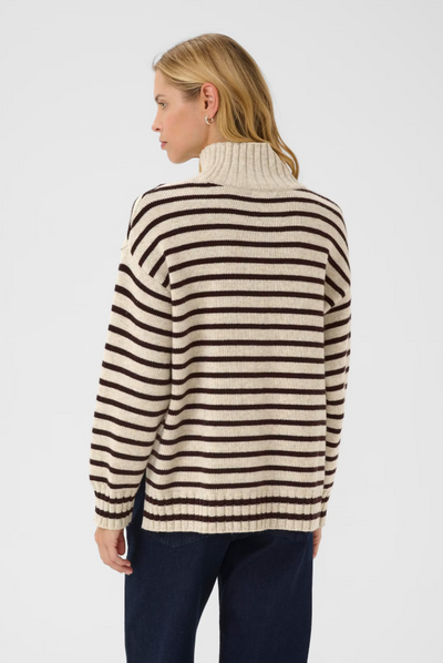 Part Two Ladies LilyePW Pullover In French Oak Melange/Ganache