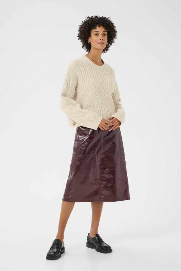 Part Two Ladies SindyPW Pullover in French Oak Melange