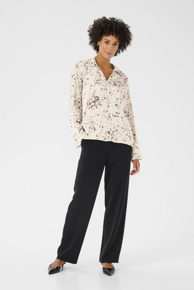 Part Two Ladies SheenaPW Blouse In French Oak Scattered Print