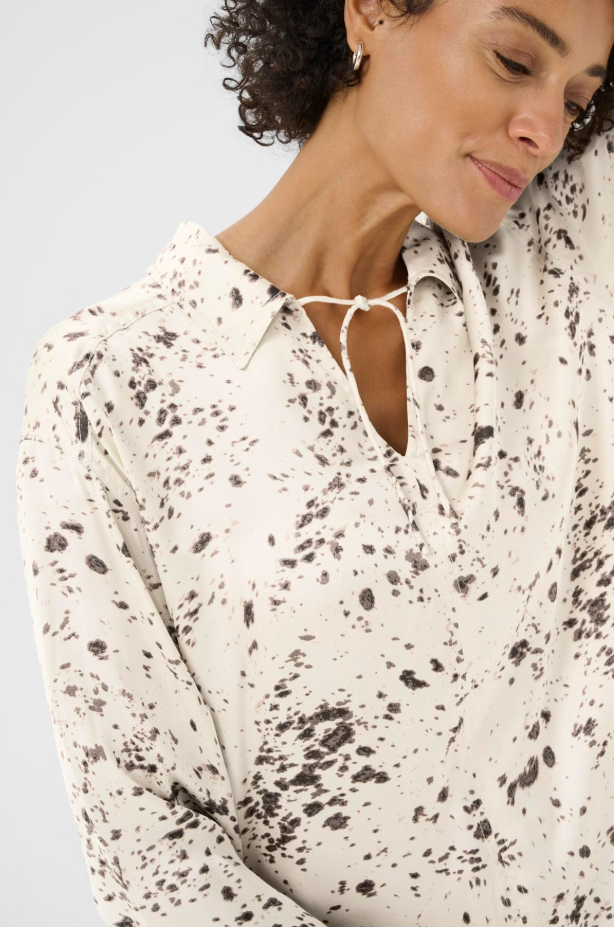 Part Two Ladies SheenaPW Blouse In French Oak Scattered Print