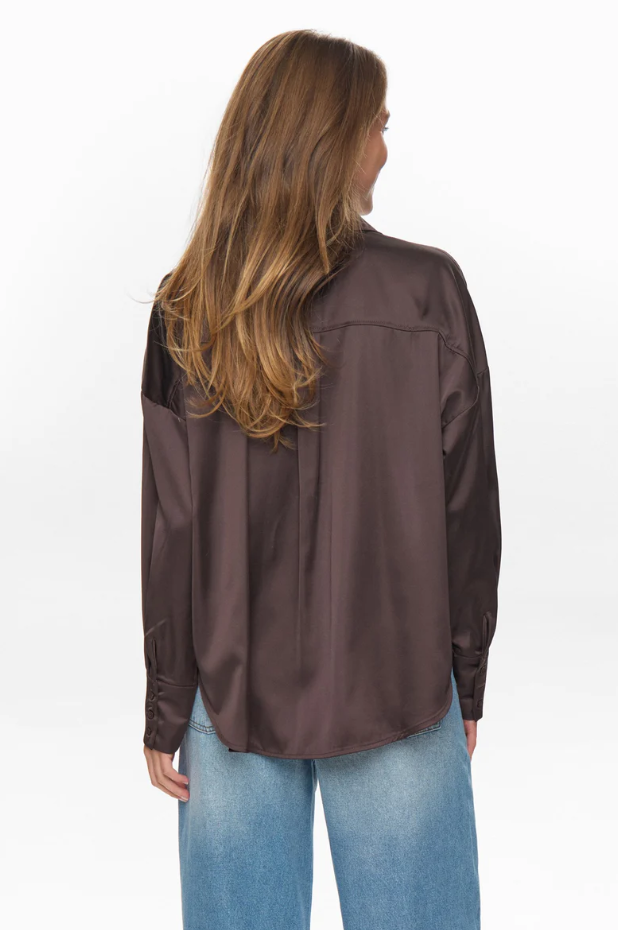 Numph Ladies NUSATTI SHIRT - Black Coffee