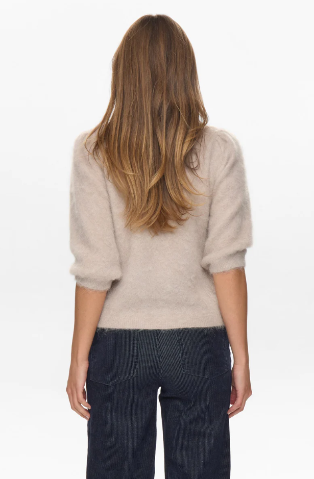 Numph Ladies NUSURI BRUSHED SS CARDIGAN - Chateau Gray Suri