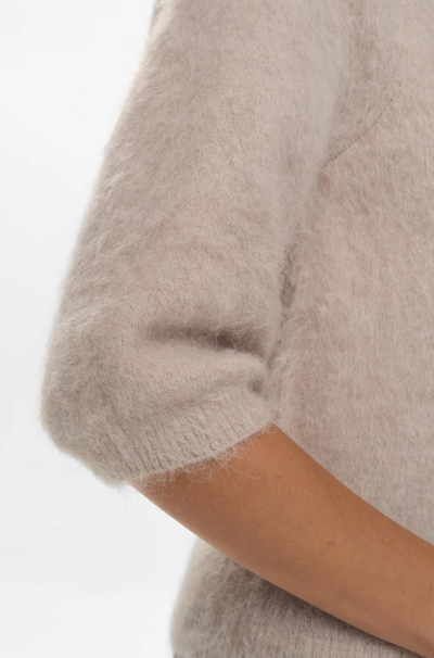 Numph Ladies NUSURI BRUSHED SS CARDIGAN - Chateau Gray Suri