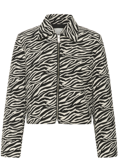 Soaked in Luxury Ladies SLDarleen Jacket in Animal Jacquard, Darleen
