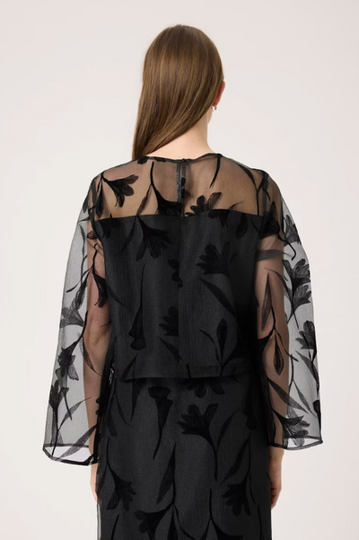 Soaked In Luxury Ladies SLPHILOMENA Blouse LS In Black - Philomena blouse