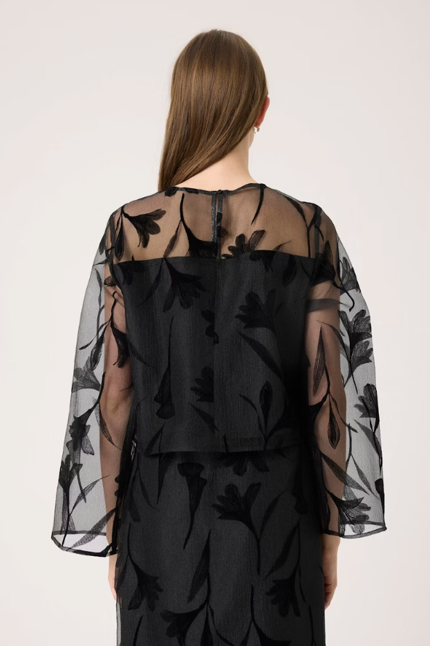 Soaked In Luxury Ladies SLPHILOMENA Blouse LS In Black - Philomena blouse