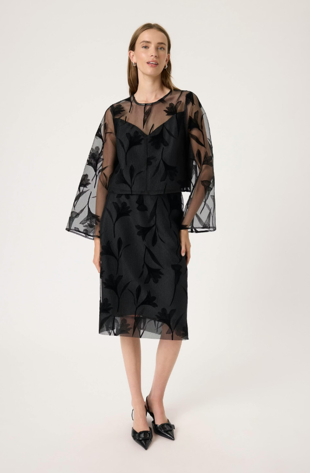 Soaked In Luxury Ladies SLPHILOMENA Blouse LS In Black - Philomena blouse