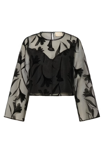 Soaked In Luxury Ladies SLPHILOMENA Blouse LS In Black - Philomena blouse