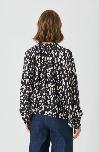 Part Two Ladies VenessaPW Blouse In Black Dot Print - Venessa Blouse