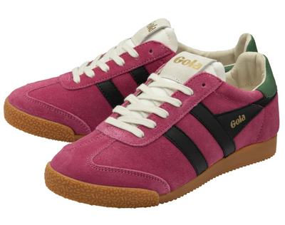 Gola Ladies Elan Trainer CLB538 in Fuchsia Black Evergreen
