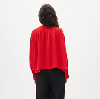 In Wear Ladies Blouse DawnIW in Cranberry, Dawn