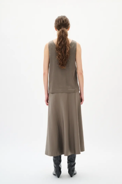 Inwear Ladies Zilkyie V Top In Sandy Grey