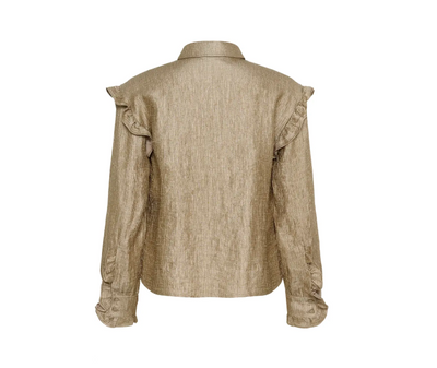 Soaked In Luxury Ladies SlLaurie Karolina Shirt LS In Dune