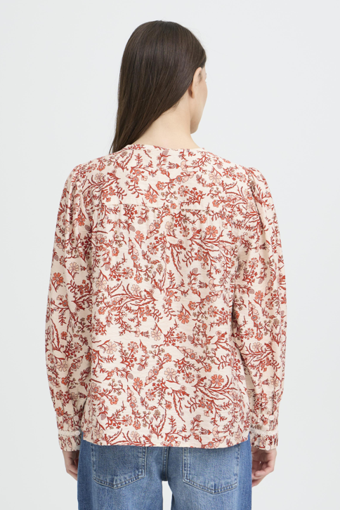 Pulz Ladies PZAbrina Blouse in Poppy Red, Abrina