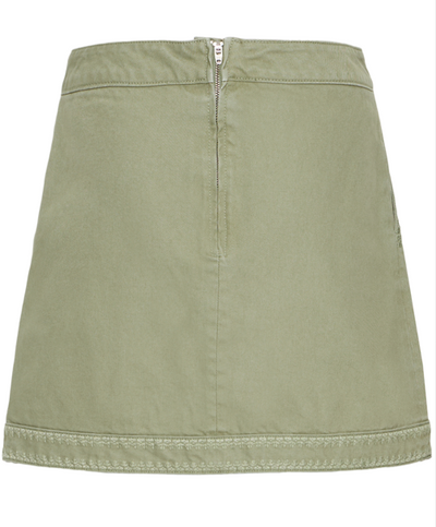 Ichi Ladies Short Skirt IHOlia in Oil Green, Olia