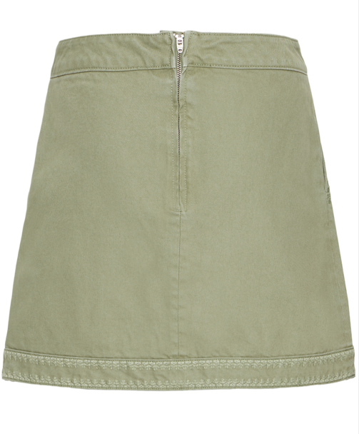 Ichi Ladies Short Skirt IHOlia in Oil Green, Olia