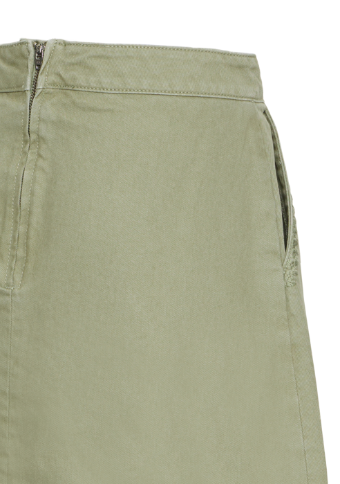 Ichi Ladies Short Skirt IHOlia in Oil Green, Olia