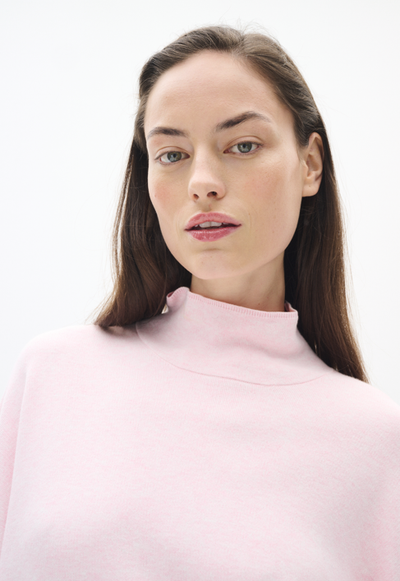 In Wear Ladies Turtleneck Pullover TenleyIW in Pale Pink Melange, Tenley