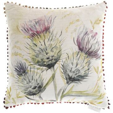 Voyage Maison Thistle Velvet Feather Cushion Natural 43X43