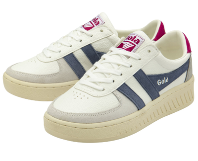 Gola Classics Ladies Trainer Grandslam Trident CLA415 White Moonlight Fuchsia