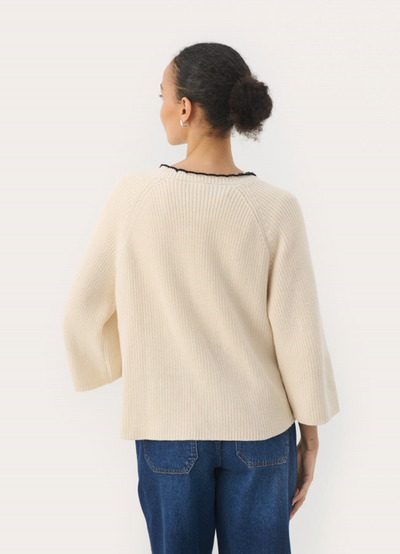 Part Two Ladies Cardigan TrittePW in Whitecap Gray, Tritte Cardi