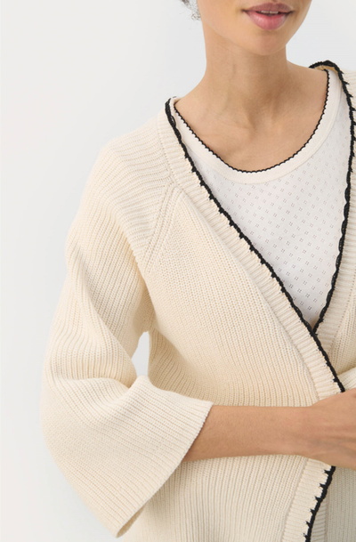 Part Two Ladies Cardigan TrittePW in Whitecap Gray, Tritte Cardi