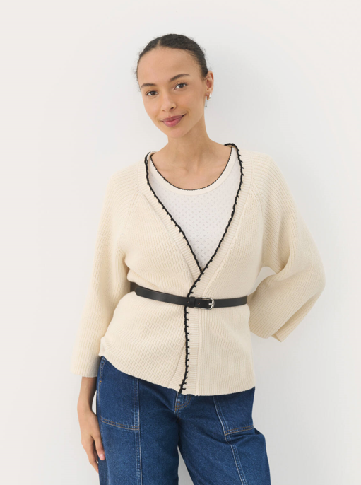 Part Two Ladies Cardigan TrittePW in Whitecap Gray, Tritte Cardi