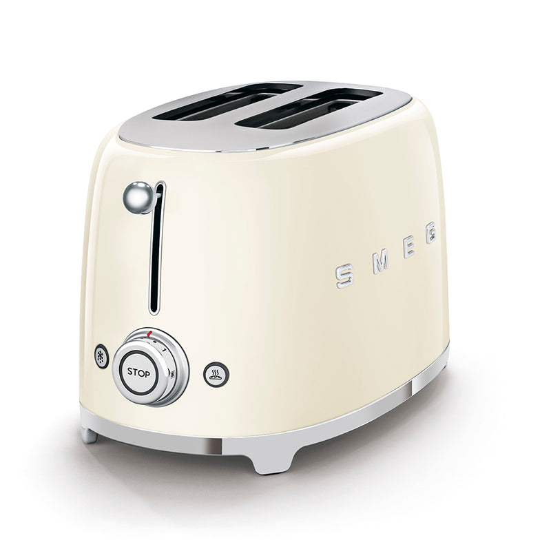 Smeg TSF01CRUK 2 Slice Toaster Cream