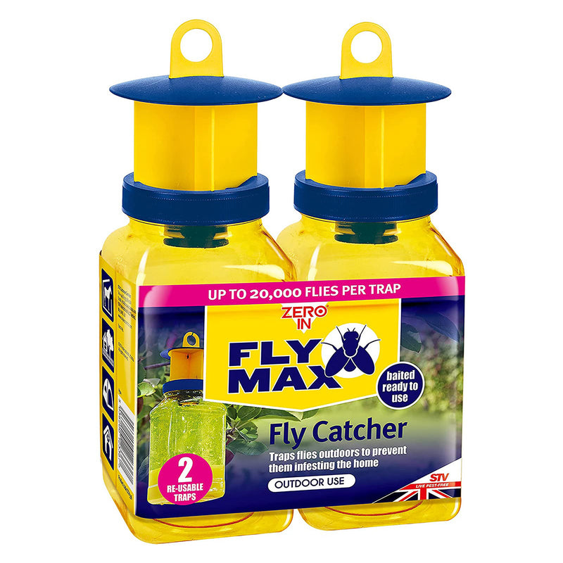 The Buzz Fly Catcher with Insect Attractant Bait Twin Pack