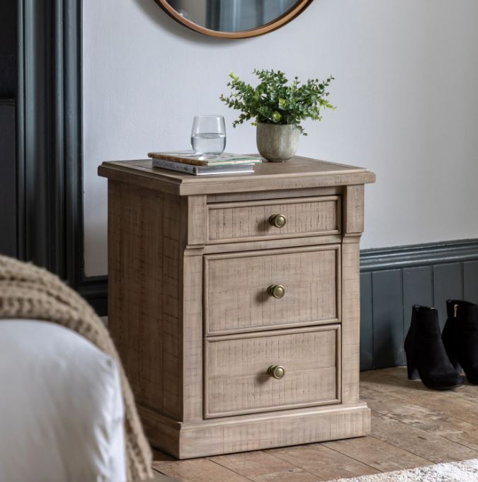 Banff 3 Drawer Bedside