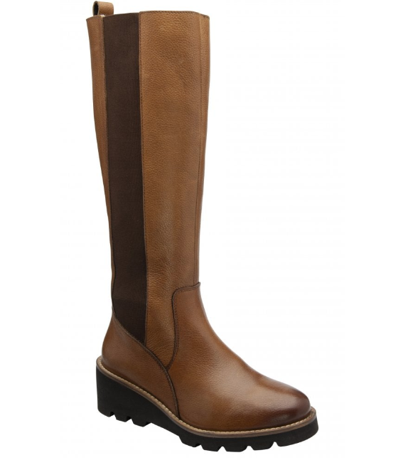 Lotus Ladies Knee High Boot Wrenley ULB483 in Tan Leather