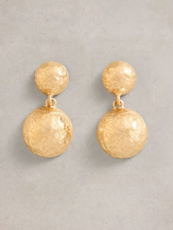 White Stuff Abelia Earrings in GLD TN MET