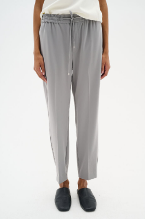 In Wear Ladies Trousers AdianIW in Granite, Pull on Pant