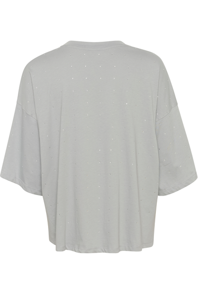 Soaked In Luxury Ladies SLafshan T-Shirt In Ultimate Gray