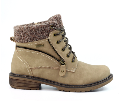 Lunar Ladies Waterproof Ankle Boot Benson III GLB in Stone