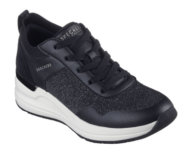 Skechers Ladies High Top Trainer Billion 2 Winning Streak in Black