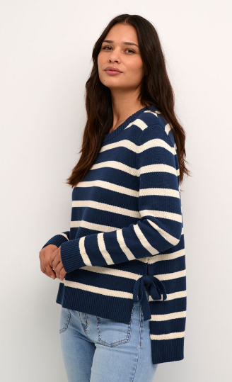 Culture Women’s CUbitta Stripe Pullover in Blue/WhiteCap Stripe, Bitta