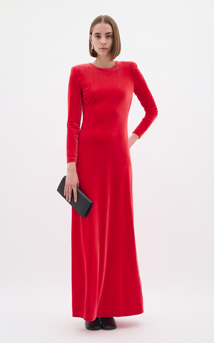 In Wear Ladies Long Dress BrendaIW in High Risk Red, Brenda