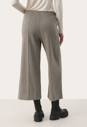 Part Two Ladies Trousers IlisanPW in Brown Check, Ilisan Pant