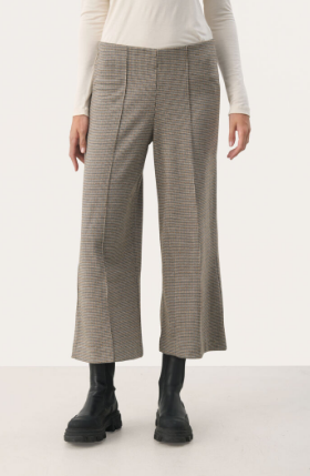 Part Two Ladies Trousers IlisanPW in Brown Check, Ilisan Pant