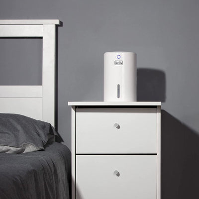 BLACK+DECKER BXEH60001GB Mini Dehumidifier Portable Eco Friendly 900ml White