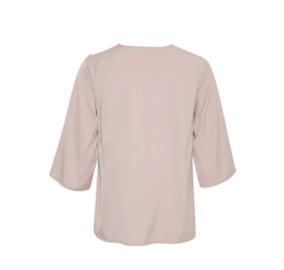 In Wear CadenzaIW Blouse in Clay, Cadenza Ladies Ruffle Detail Top