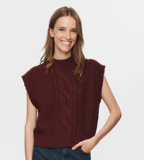 Numph Ladies Vest NUCaly in Winetasting, Caly Slipover