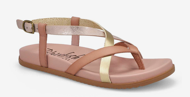 Blofish Malibu Camden Flat Sandal J2089M2251 in GoldDyeCut