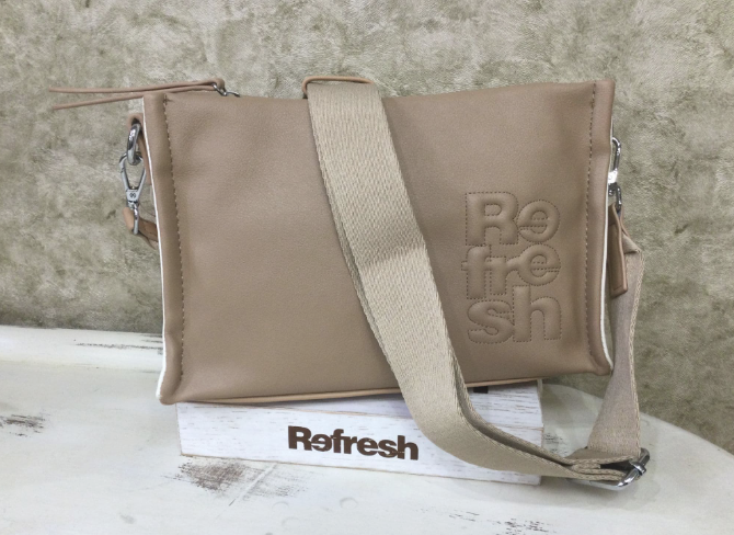 Refresh Ladies Handbag 183272 in B C Camel Shoulder Bag