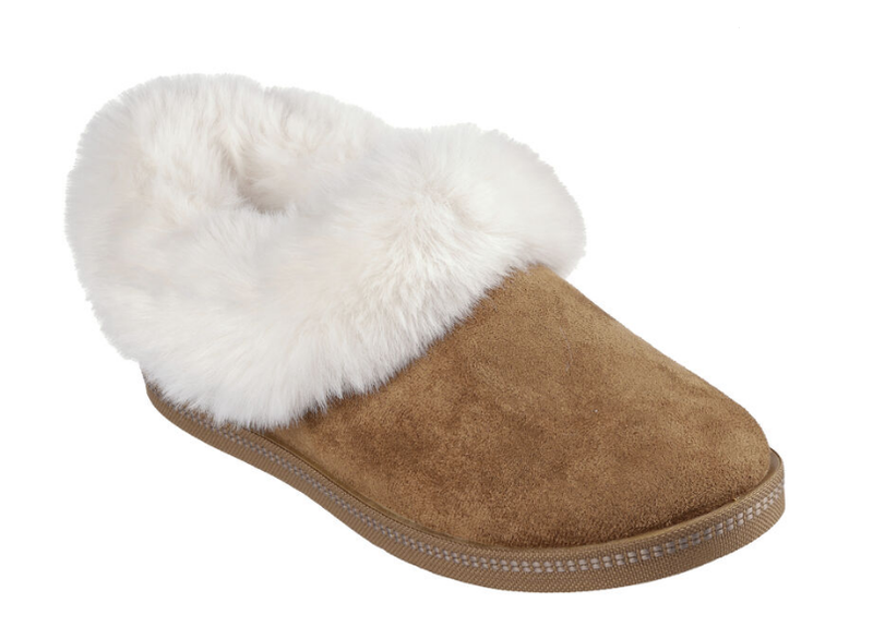 Skechers Ladies Slippers Cozy Campfire Winter Nights in Chestnut