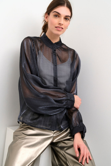 Culture Ladies Shirt CUCase in Phantom, Case Blouse