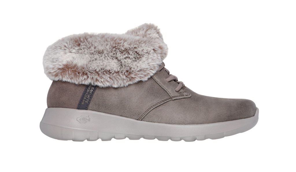 Skechers Ladies Slip In Ankle Boots On The Go Joy Cozy Charm in Chestn Jacksons of Saintfield
